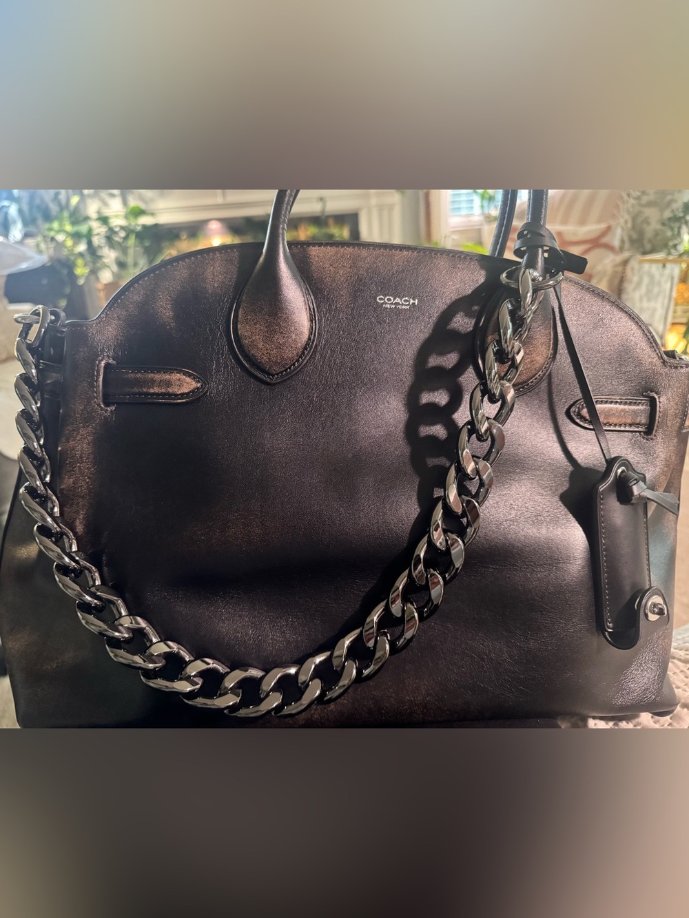Coach Empire 40 in Loved Leather NWOT